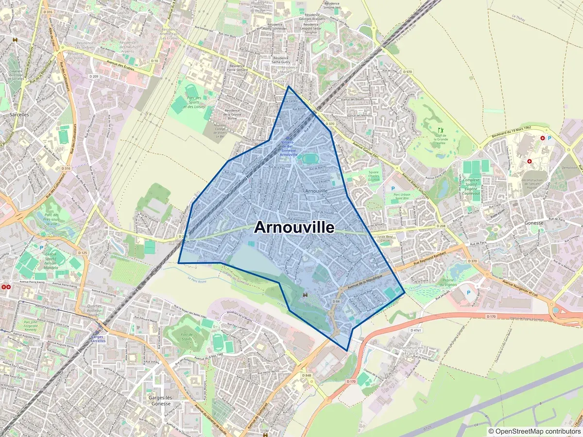 Carte de Arnouville (Val-d'Oise)