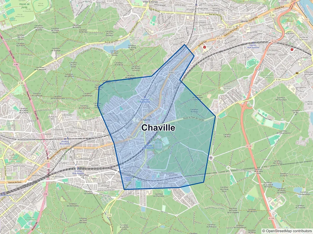 Carte de Chaville (Hauts-de-Seine)