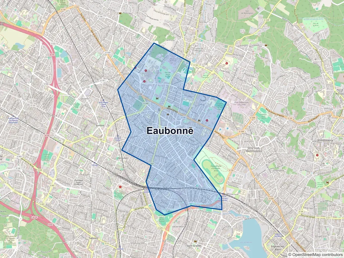 Carte de Eaubonne (Val-d'Oise)