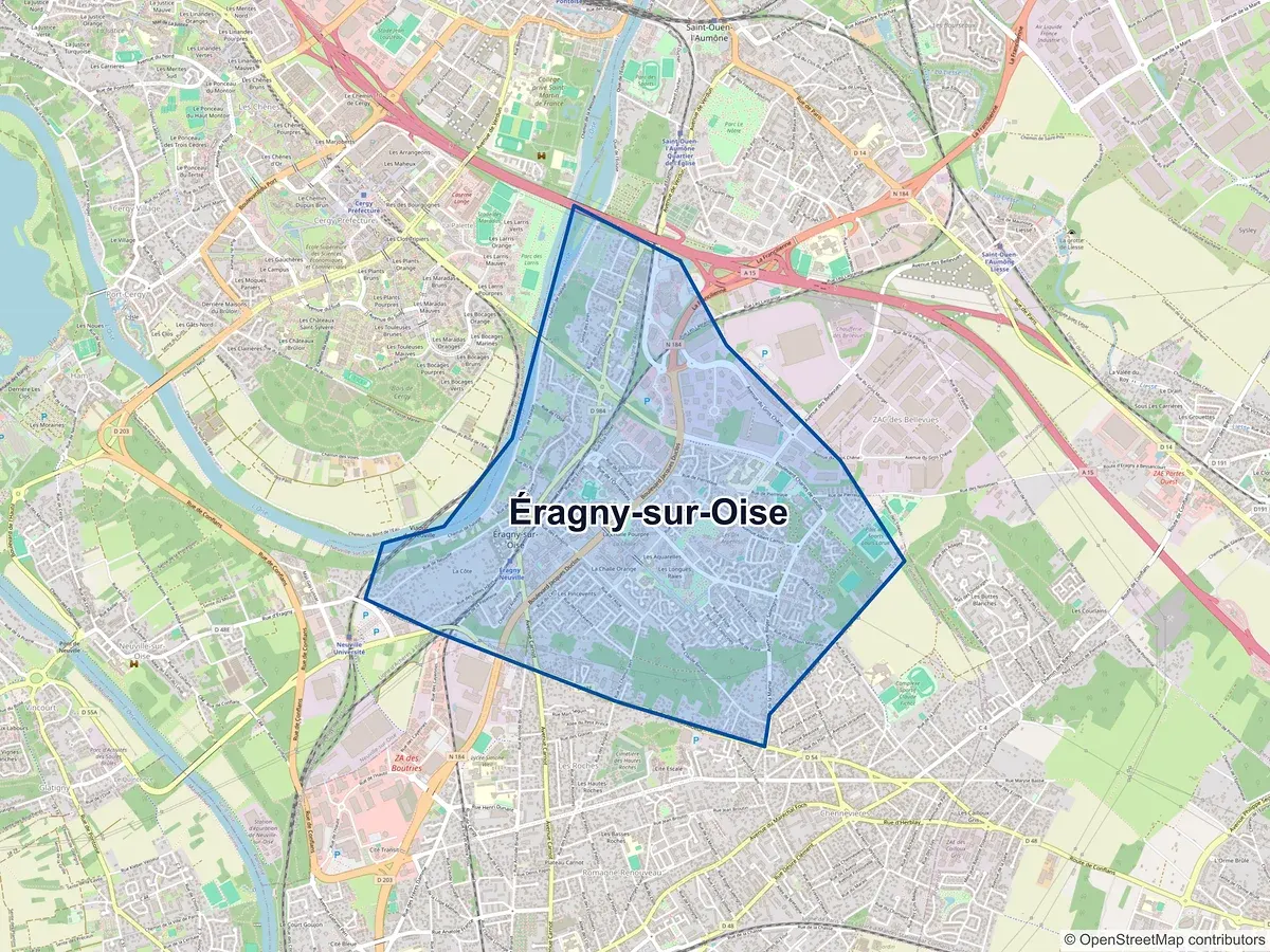 Carte de Éragny-sur-Oise (Val-d'Oise)