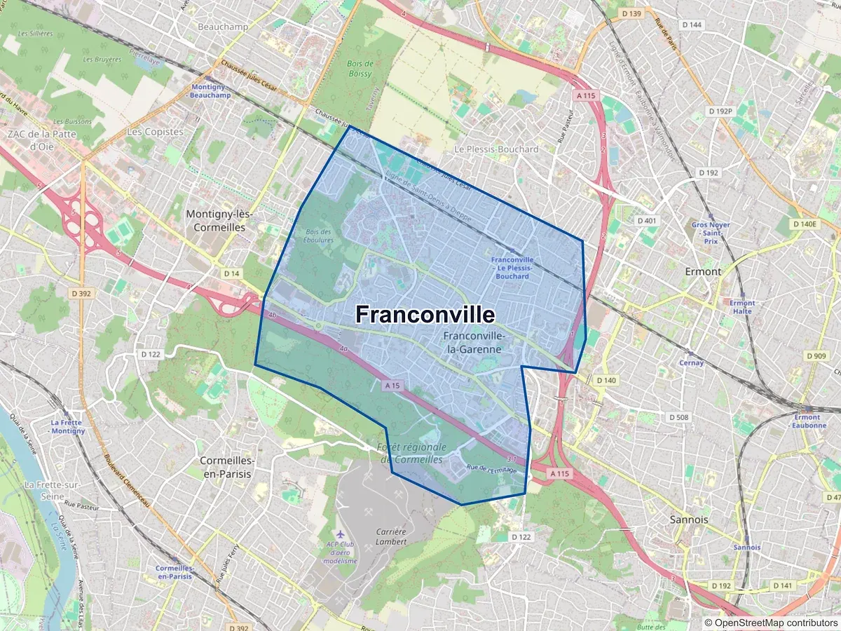 Carte de Franconville (Val-d'Oise)