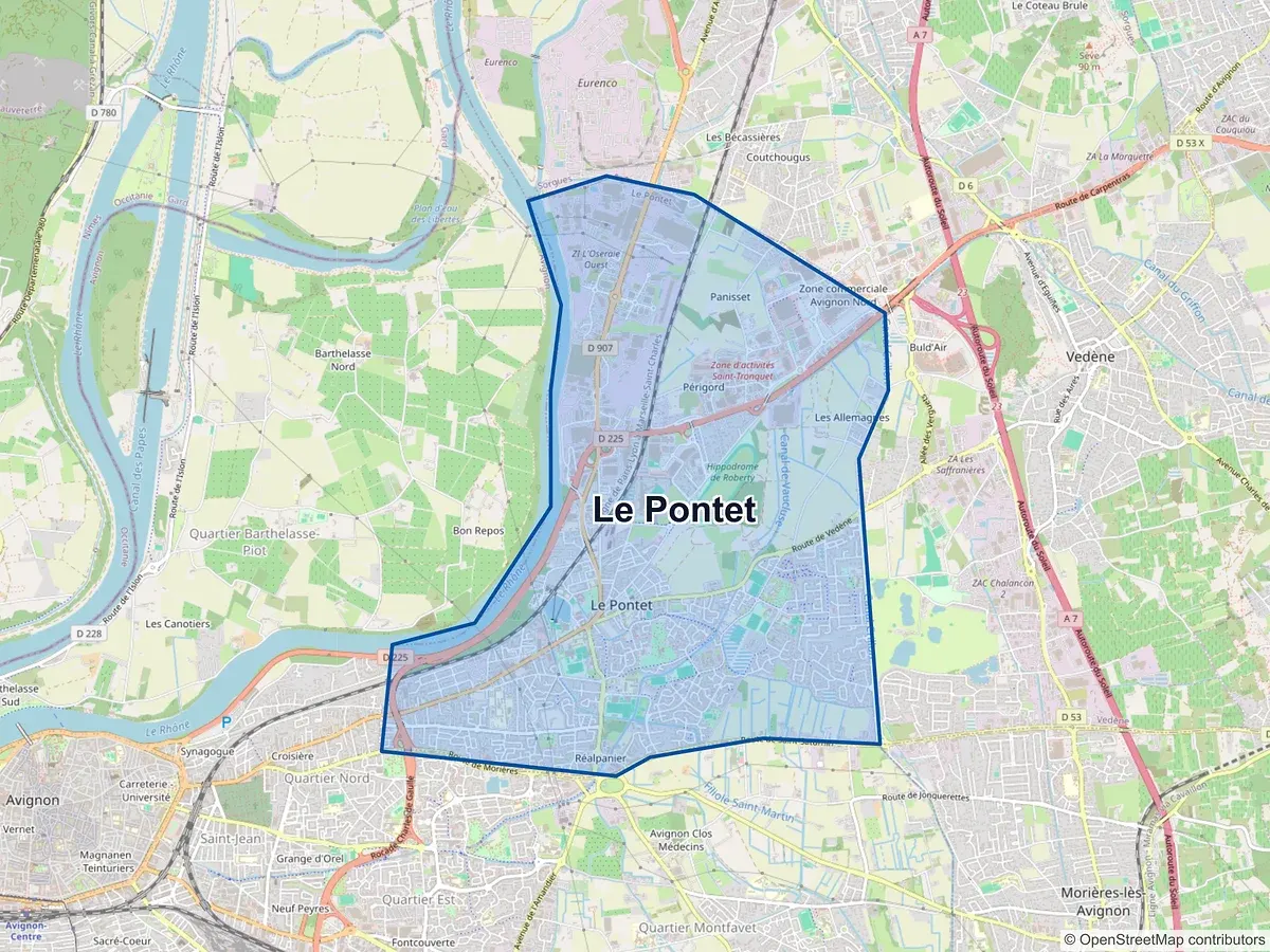 Carte de Le Pontet (Vaucluse)