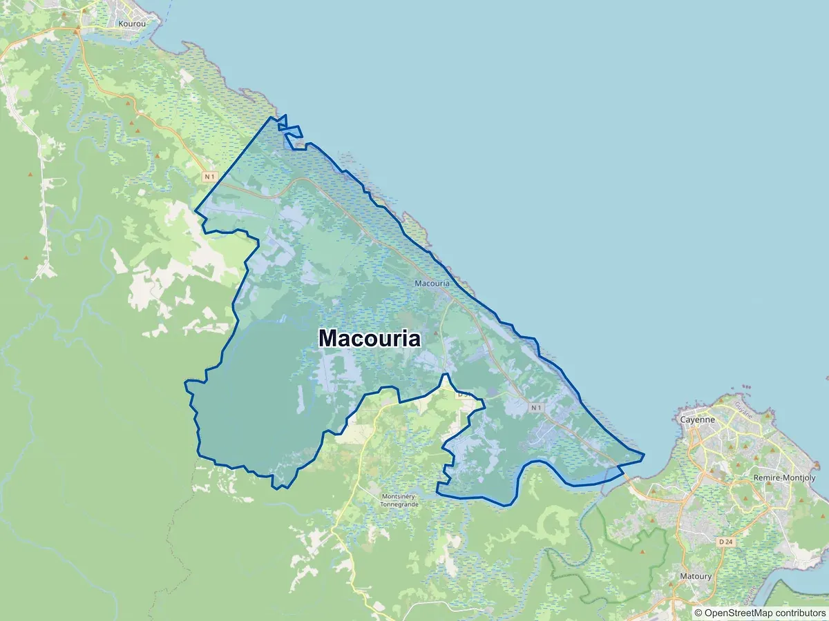 Carte de Macouria (Guyane)
