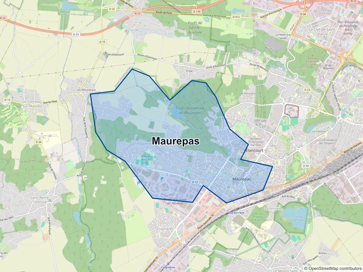Carte de Maurepas (Yvelines)