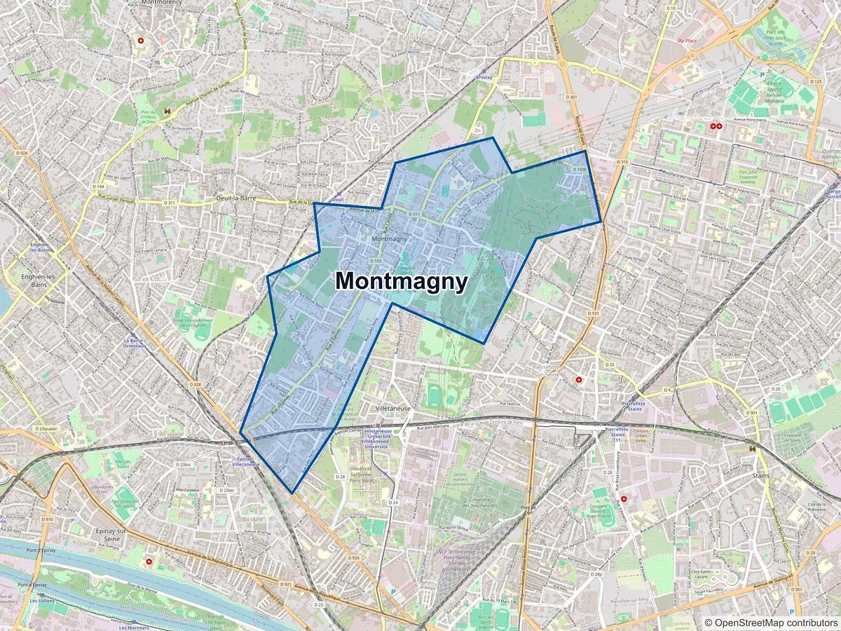 Carte de Montmagny (Val-d'Oise)