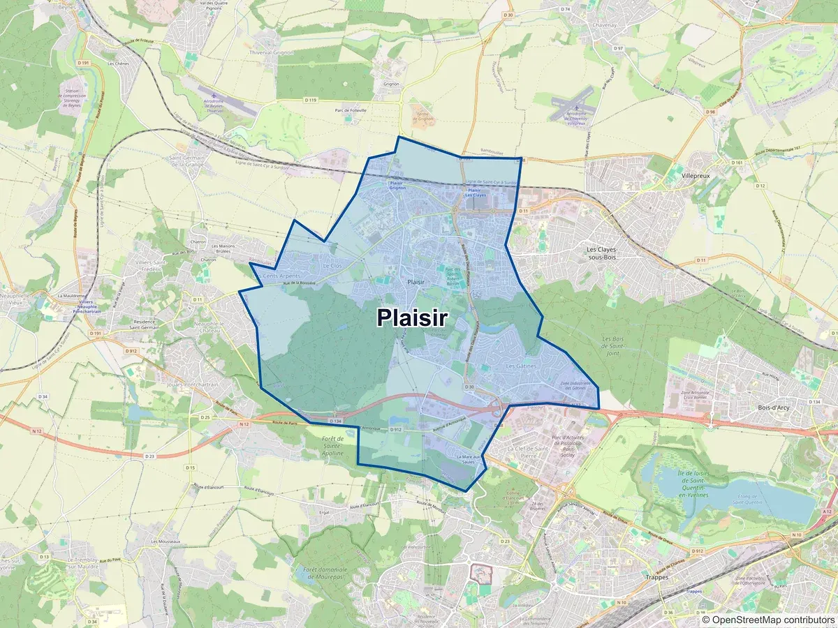 Carte de Plaisir (Yvelines)