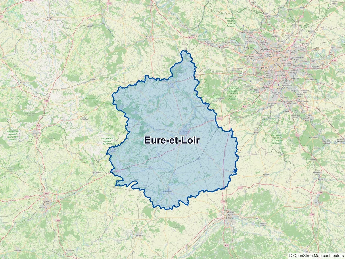 Carte d'Eure-et-Loir