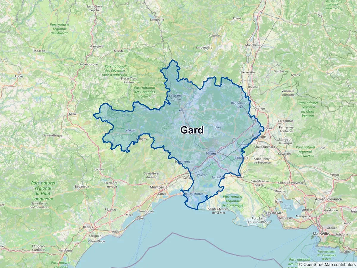 Carte du Gard