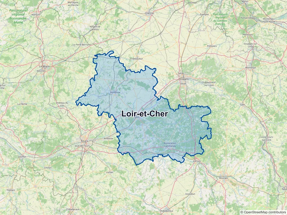 Carte du Loir-et-Cher
