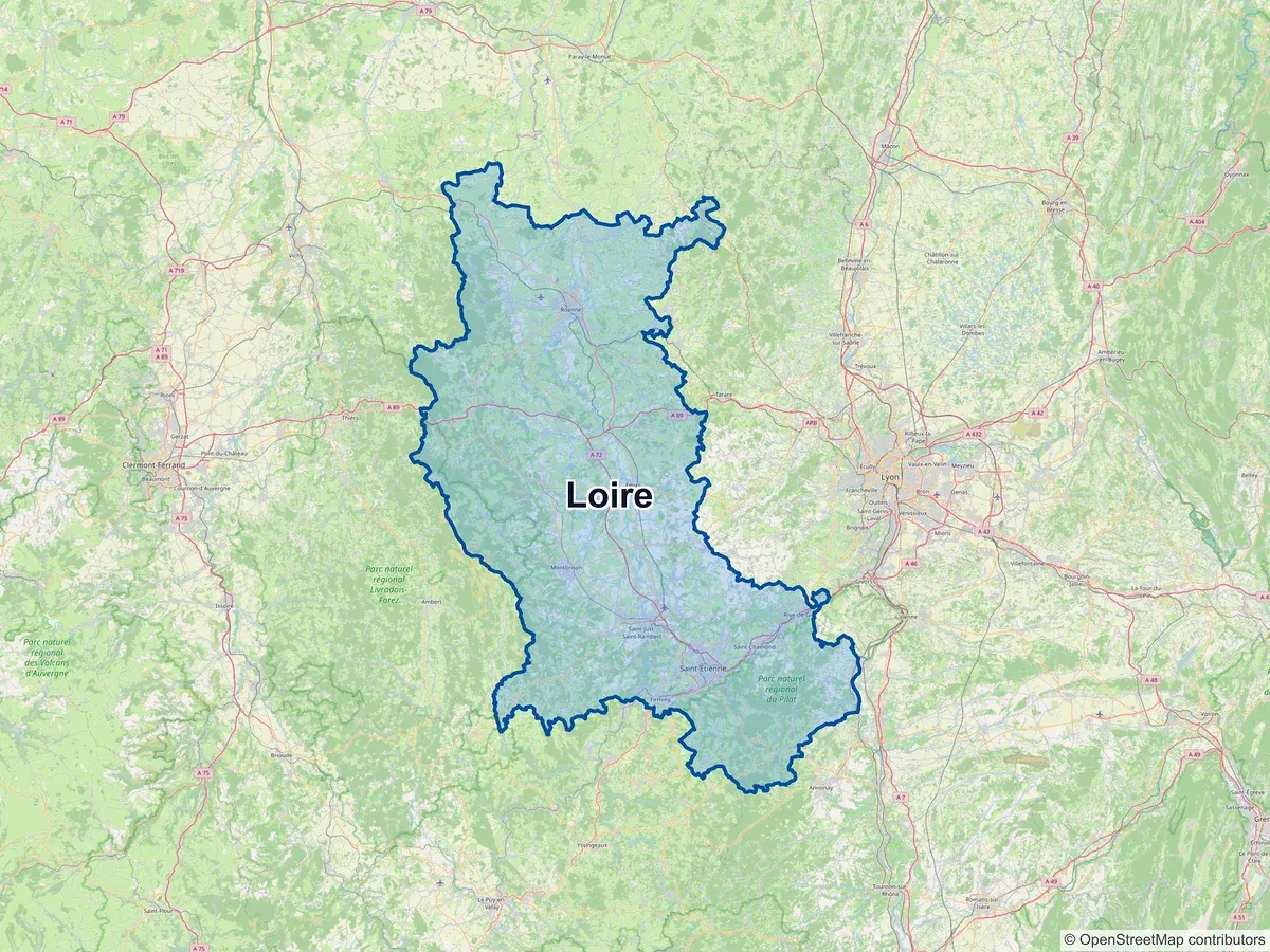 Carte de la Loire