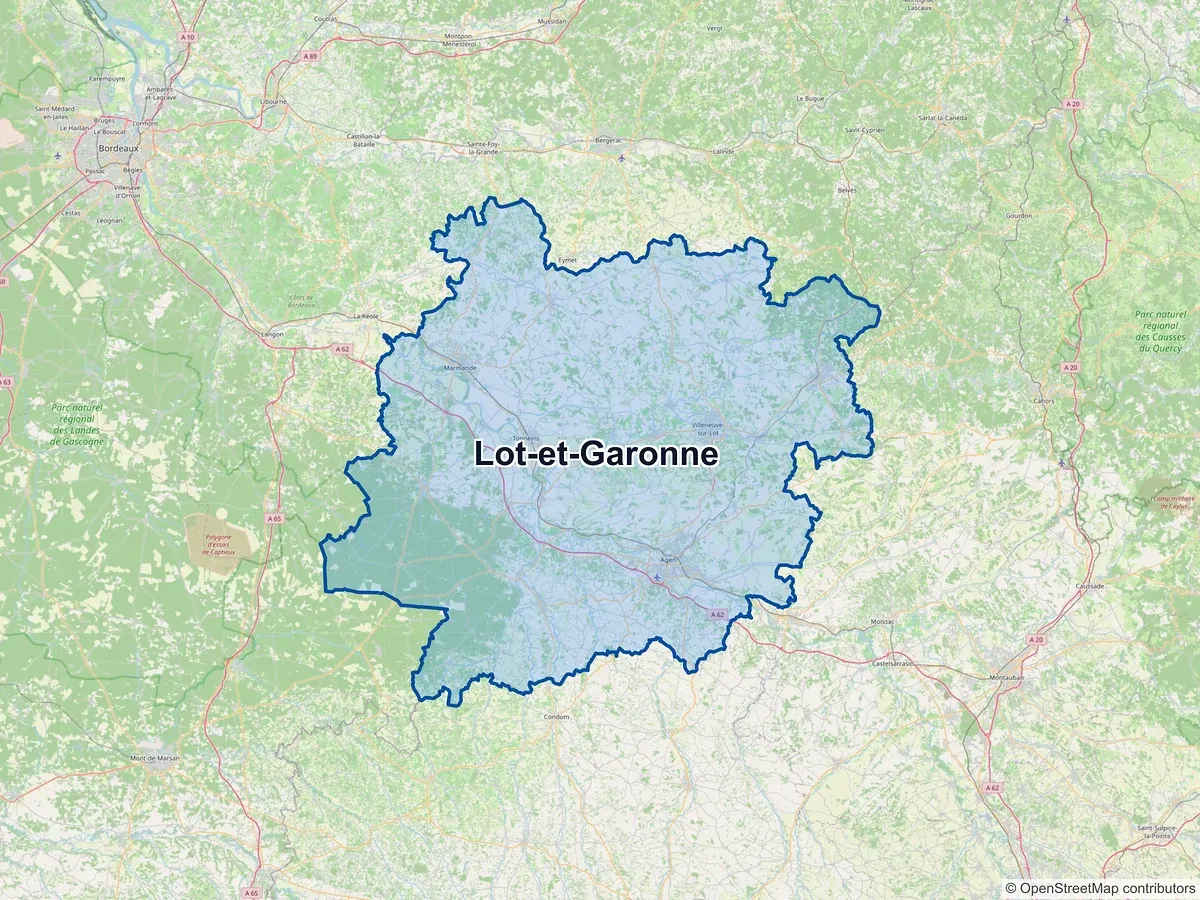 Carte du Lot-et-Garonne