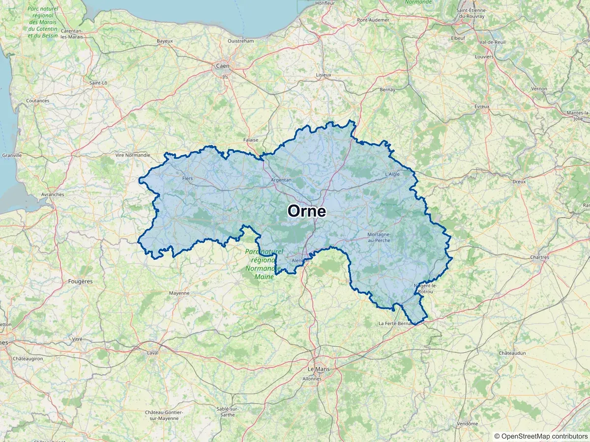Carte de l'Orne