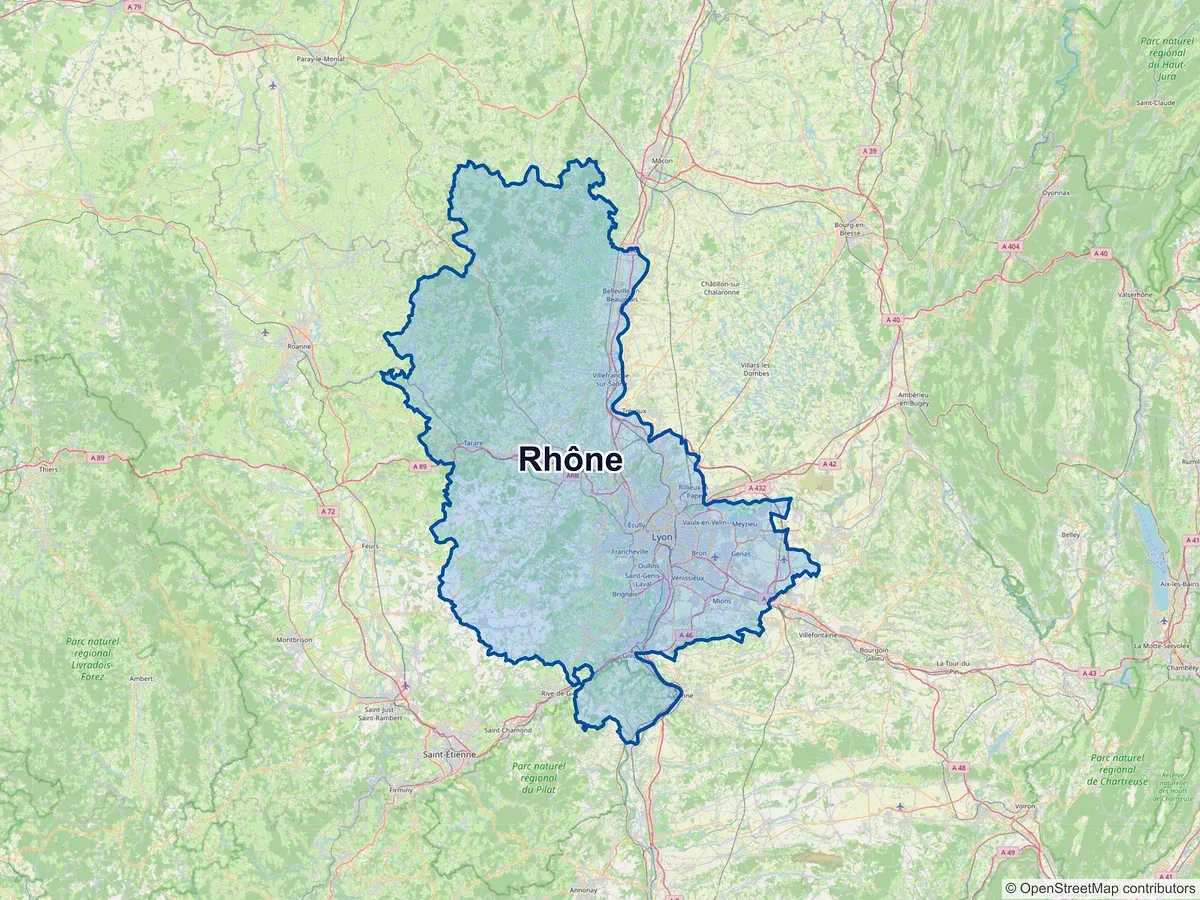 Carte du Rhône