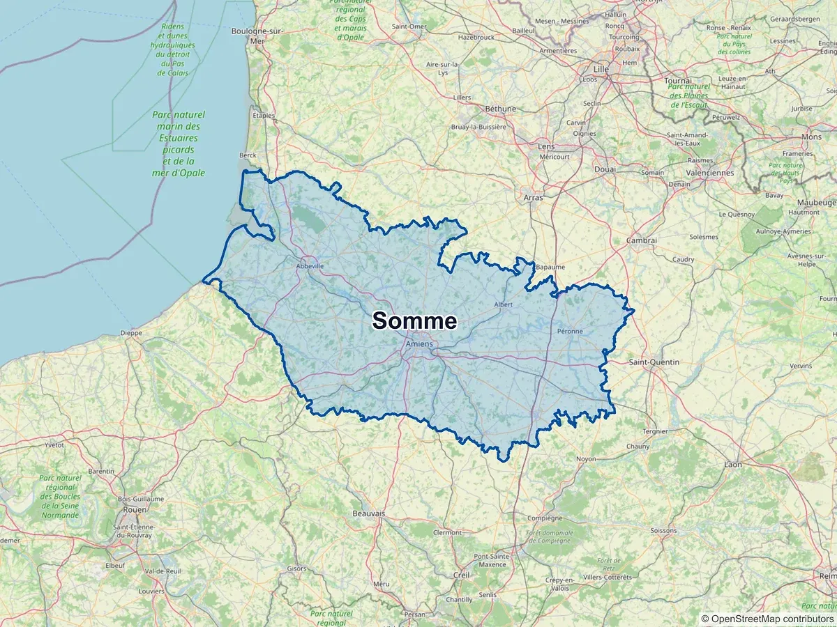 Carte de la Somme